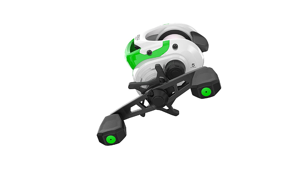 Zebco Roam Baitcast Reel and Rod Combo, 6ft 6in 2-PC Fiberglass Pole w/ Split-Grip MaxTac Handle, Lightweight Graphite Frame, LH Retrieve, Green, ROAMGR101662MH.NS3