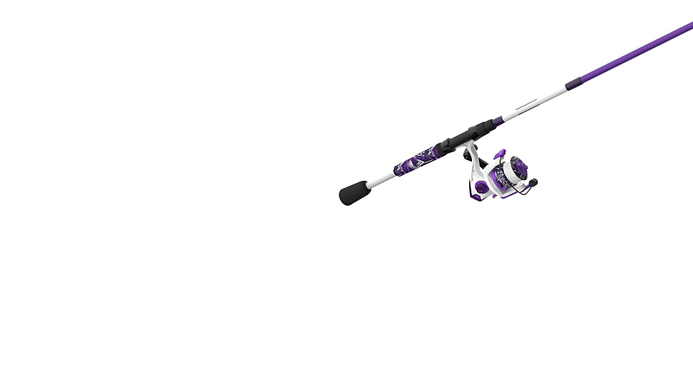 Zebco Roam Spinning Reel and Rod Combo, 6ft 2-PC Fiberglass Pole, Split ComfortGrip Handle, Soft-Touch Handle Knob, SZ 20 Reel, Purple, ROAMPR20602ML.NS3
