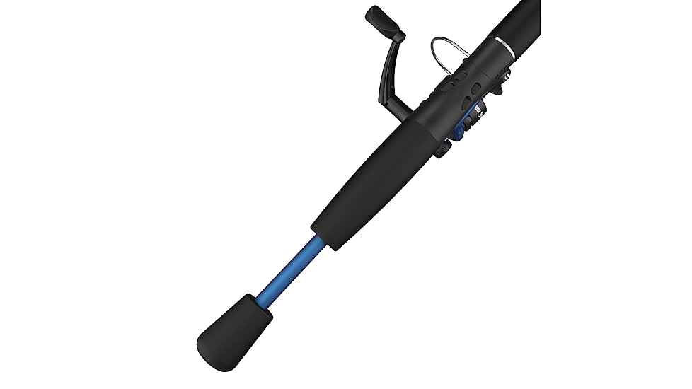 Zebco Slingshot Spinning Reel and Rod Combo, 5ft 6in 2-PC Pole, SZ 20 Reel, Changeable Righ/Left Retrieve, Pre-Spooled w/ 8lb Zebco Cajun Line, Blue, SLSPBL562MLA.NS4