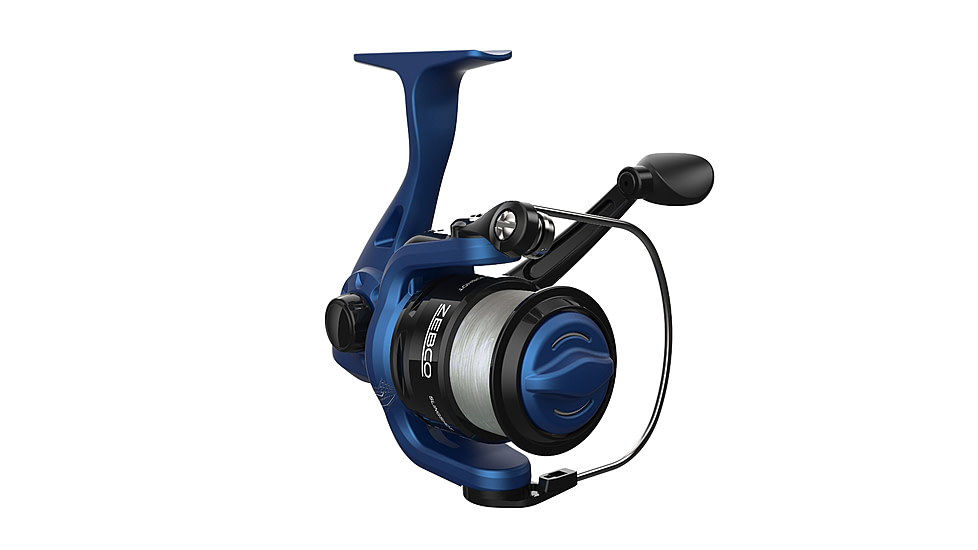 Zebco Slingshot Spinning Reel and Rod Combo, 6ft 2-PC Pole, SZ 20 Reel, Changeable Righ/Left Retrieve, Pre-Spooled w/ 8lb Zebco Cajun Line, Blue, SLSPBL602ML.NS4
