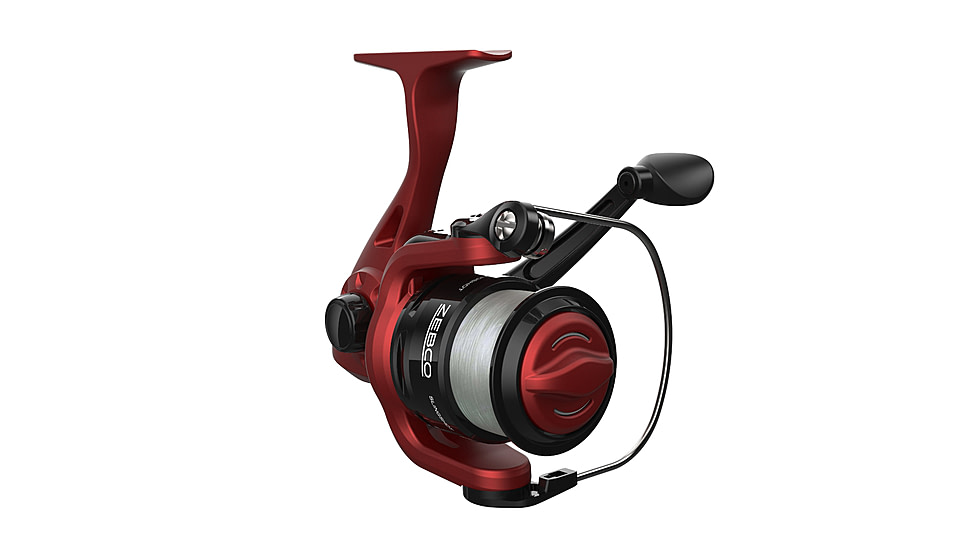 Zebco Slingshot Spinning Reel and Rod Combo, 6ft 2-PC Pole, SZ 20 Reel, Changeable Righ/Left Retrieve, Pre-Spooled w/ 8lb Zebco Cajun Line, Red, SLSPRD602ML.NS4