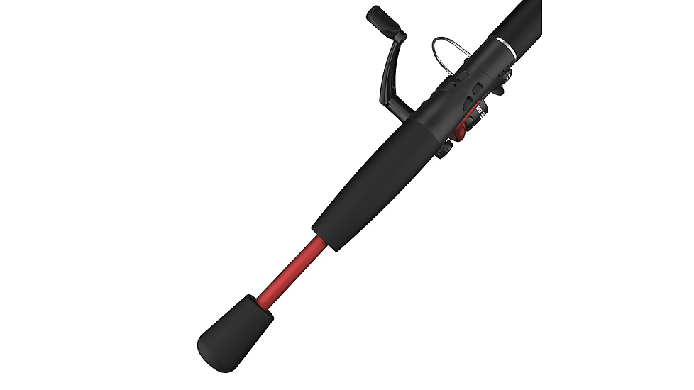 Zebco Slingshot Spinning Reel and Rod Combo, 6ft 2-PC Pole, SZ 20 Reel, Changeable Righ/Left Retrieve, Pre-Spooled w/ 8lb Zebco Cajun Line, Red, SLSPRD602ML.NS4