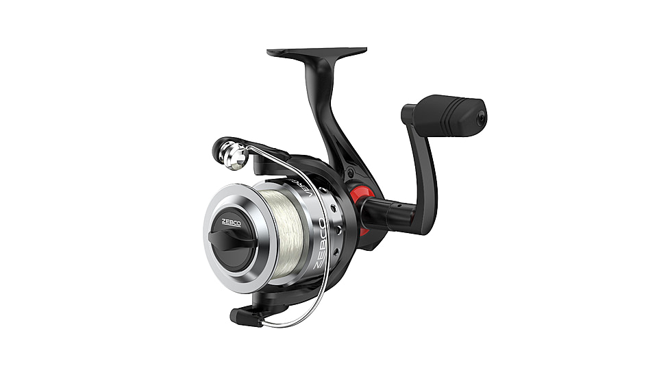 Zebco Verge Spinning Reel and Rod Combo, 6ft 6in 2-PC Pole, SZ 30 Reel, Changeable Righ/Left Retrieve, Pre-Spooled w/ 10lb Zebco Line, Black, VERGE30662M.NS3