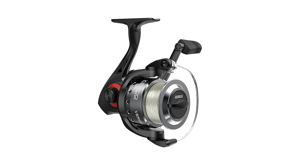 Zebco Verge Spinning Reel and Rod Combo, 6ft 6in 2-PC Pole, SZ 30 Reel, Changeable Righ/Left Retrieve, Pre-Spooled w/ 10lb Zebco Line, Black, VERGE30662M.NS3