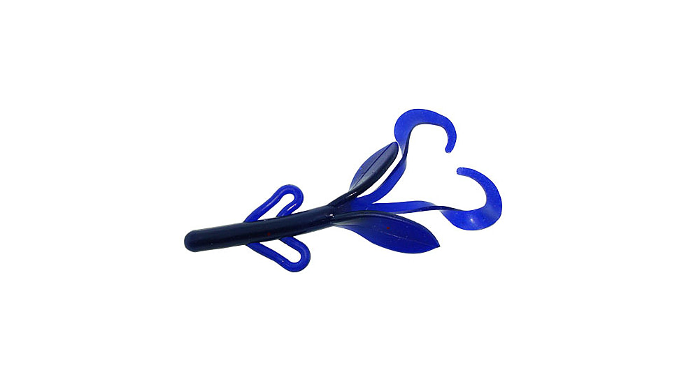 Zoom Baby Brush Hog Creature Bait, 12 Pack, 4in, Black Grape, 042161X