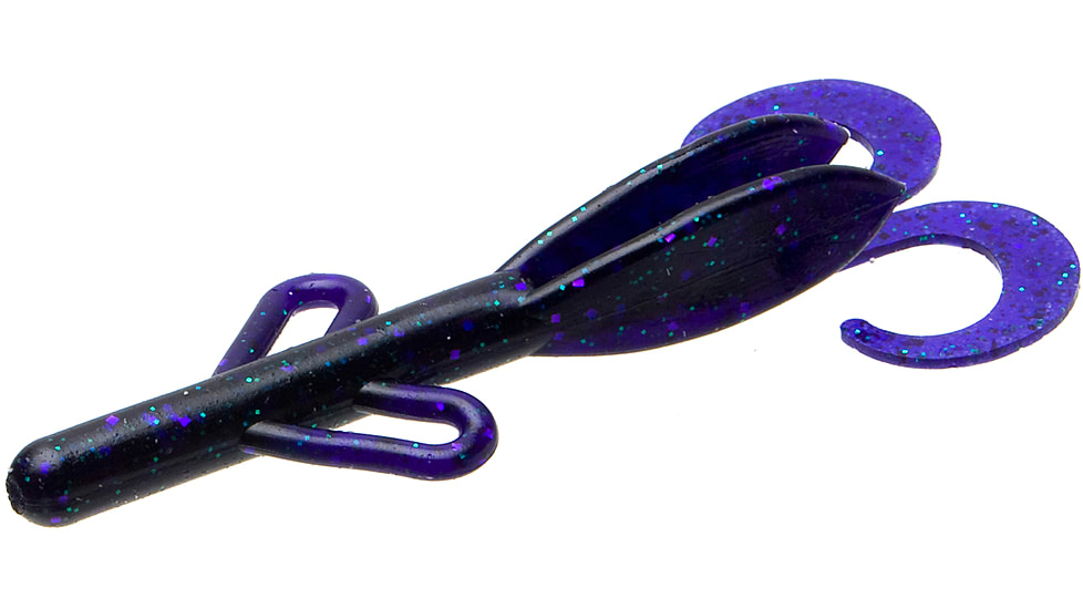 Zoom Baby Brush Hog Creature Bait, 12 Pack, 4in, Candy Bug, 42243
