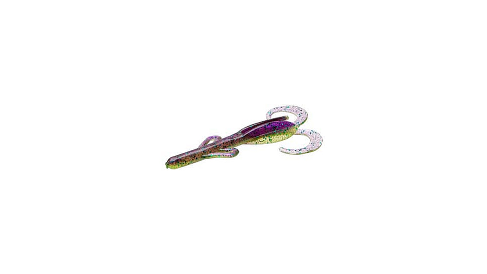 Zoom Baby Brush Hog Creature Bait, 12 Pack, 4in, Sour Grape, 042089X