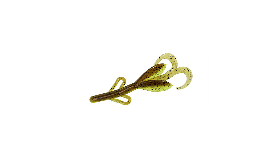 Zoom Baby Brush Hog Creature Bait, 12 Pack, 4in, Summer Craw, 042301X