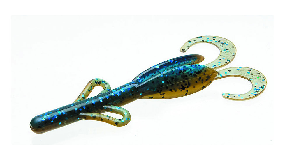 Zoom Baby Brush Hog Creature Bait, 12, 4in, Okeechobee Craw, 042251-SP