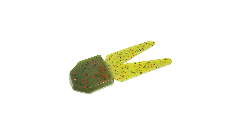 Zoom Big Chunk Jig Trailer, 5 Pack, 3.25in, Avocado, 028147X