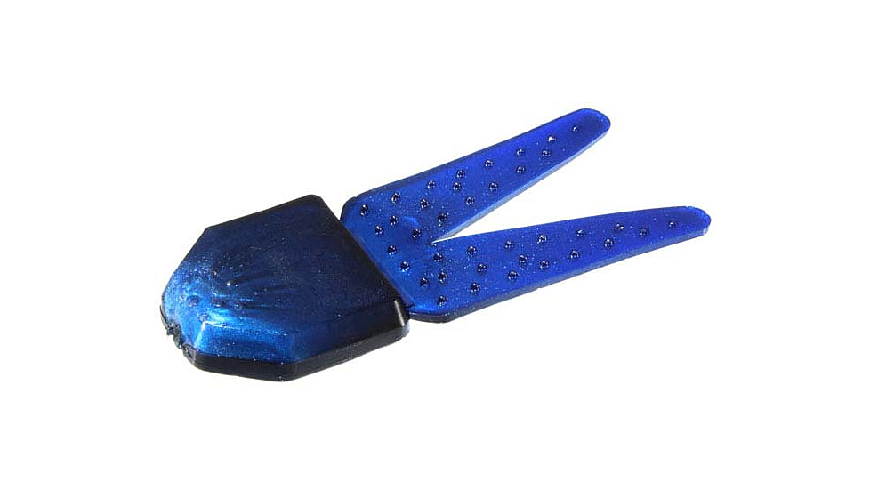 Zoom Big Chunk Jig Trailer, 5 Pack, 3.25in, Blue Shad, 028053X