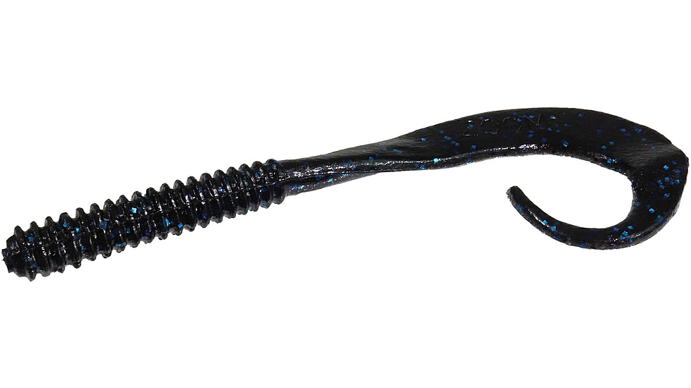 Zoom Big Dead Ringer Worm, 10 Pack, 8in, Black/Blue, 021072X