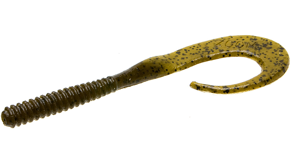 Zoom Big Dead Ringer Worm, 10 Pack, 8in, Green Pumpkin, 21025