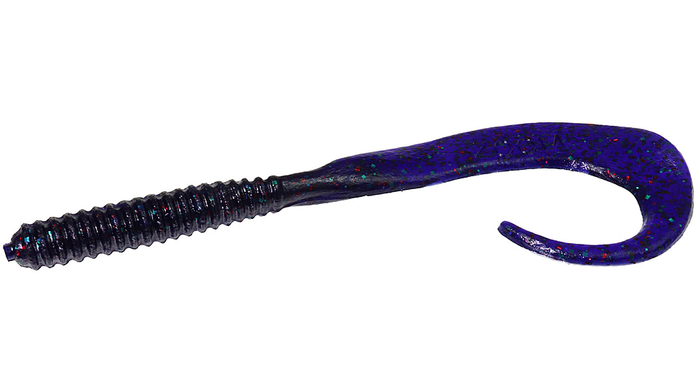 Zoom Big Dead Ringer Worm, 10 Pack, 8in, Junebug Red, 021177X