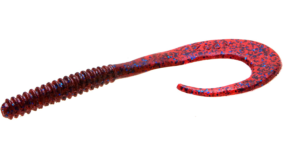 Zoom Big Dead Ringer Worm, 10 Pack, 8in, Plum, 021004X