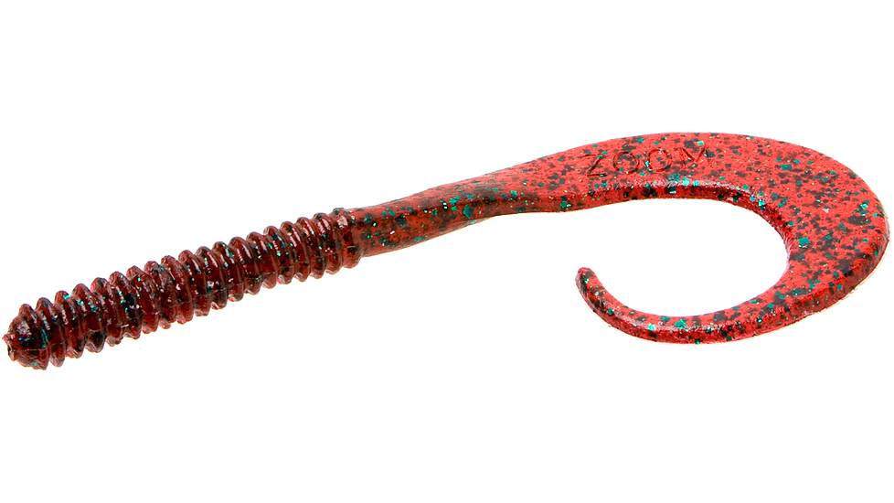 Zoom Big Dead Ringer Worm, 10 Pack, 8in, Red Bug, 021021X