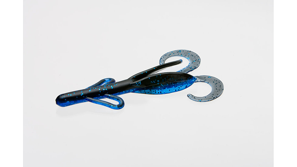 Zoom Brush Hog Creature Bait, 6, 6in, Black Sapphire, 22100