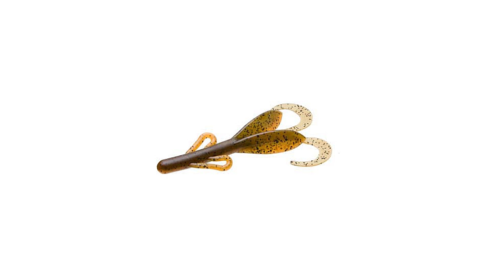 Zoom Brush Hog Creature Bait, 8 Pack, 6in, Alabama Craw, 022256X