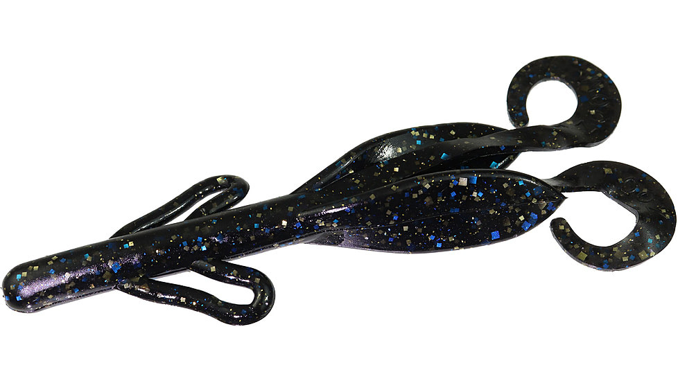 Zoom Brush Hog Creature Bait, 8 Pack, 6in, Late Nite Gold, 022393X