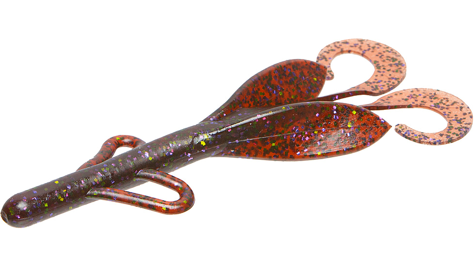 Zoom Brush Hog Creature Bait, 8 Pack, 6in, Scuppernong Candy, 022326X