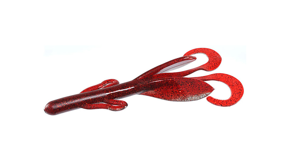 Zoom Brush Hog Creature Bait, 8 Pack, 6in, Spanish Craw, 022381X