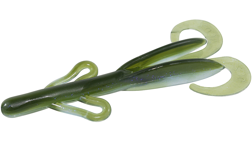 Zoom Brush Hog Creature Bait, 8 Pack, 6in, Watermelon Moondust, 022363X