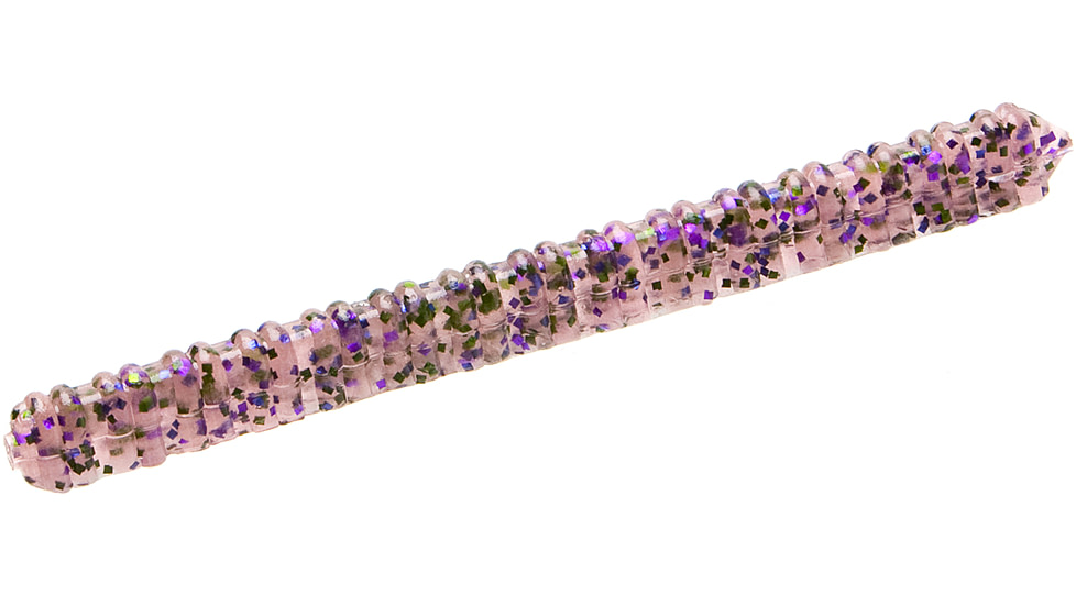 Zoom Centipede Finnesse Worm, 20 Pack, 4in, Cotton Candy, 007023X