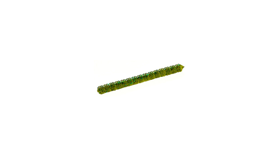 Zoom Centipede Finnesse Worm, 20 Pack, 4in, Kudzu, 007102X