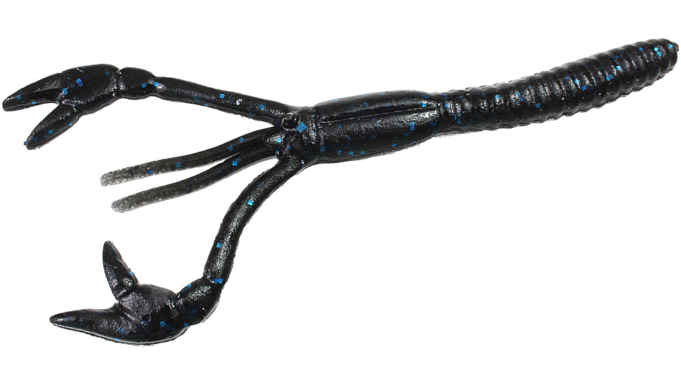 Zoom Craw Bait, 9 Pack, Black/Blue, 012072X