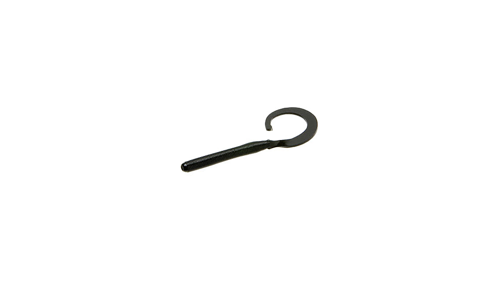 Zoom Curly Tail Finesse Worm, 20 Pack, 4in, Black, 010038X