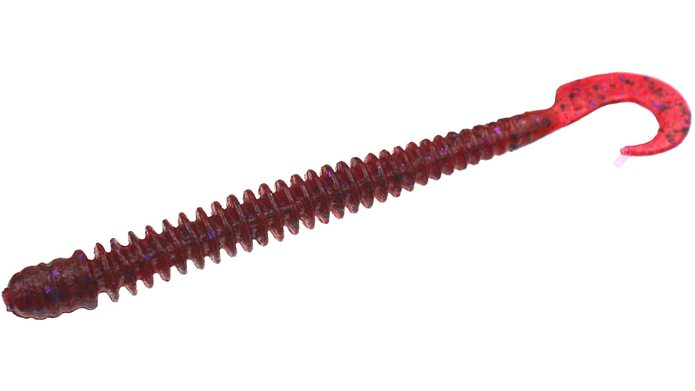 Zoom Dead Ringer Worm, 20 Pack, 4in, Cranberry, 017431X