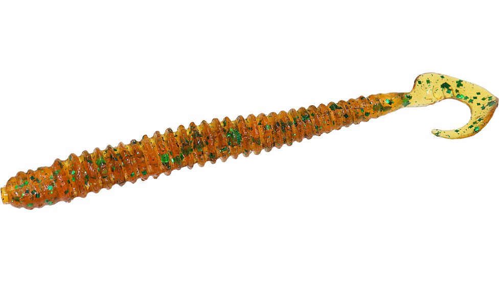 Zoom Dead Ringer Worm, 20 Pack, 4in, Gourd Green, 017017X