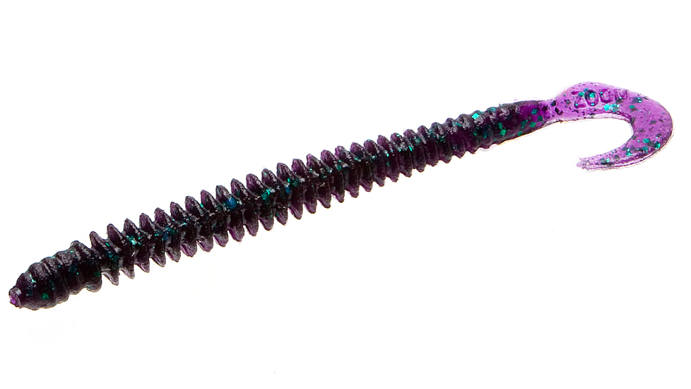 Zoom Dead Ringer Worm, 20 Pack, 4in, Junebug, 17005