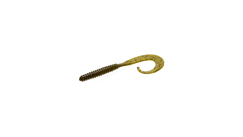 Zoom Dead Ringer Worm, 20 Pack, 6in, Green Pumpkin, 35025