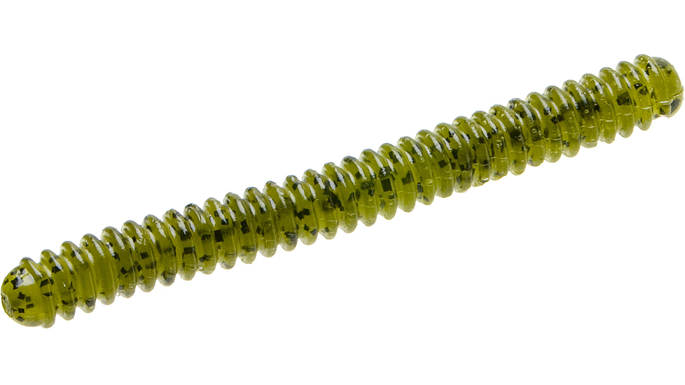 Zoom Double Ringer Finesse Worm, 15 Pack, 4in, Watermelon Seed, 52019