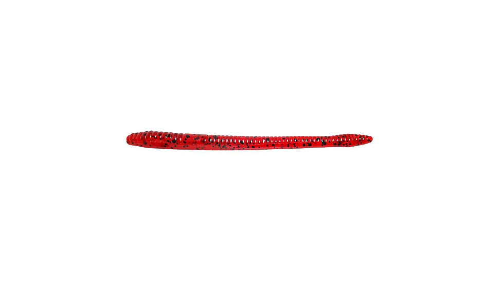 Zoom Finesse Worm, 20 Pack, 4.5in, Cherry Seed, 004018X