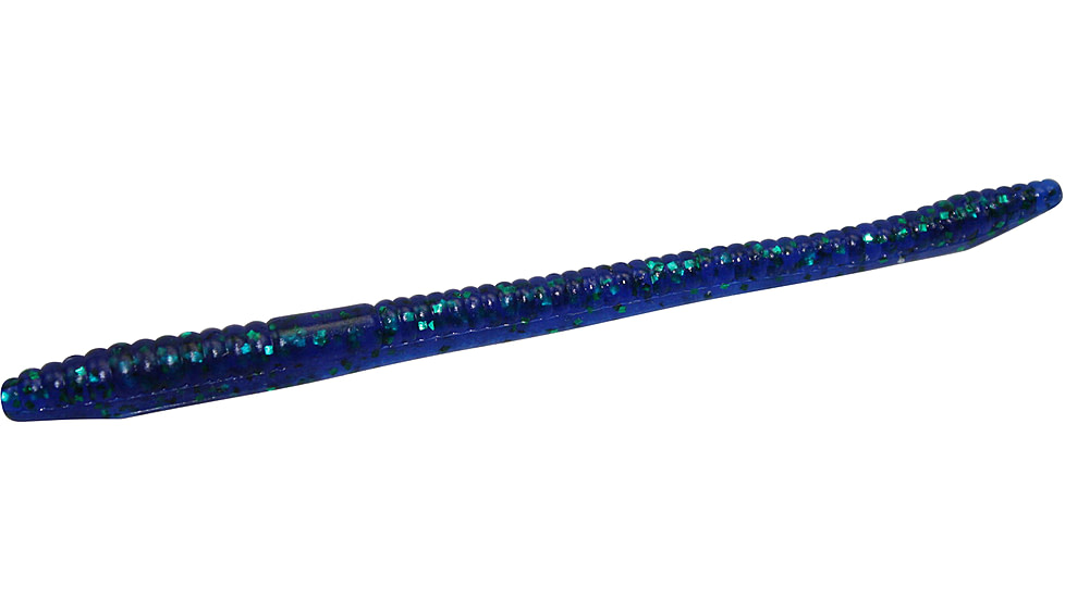 Zoom Finesse Worm, 20 Pack, 4.5in, Emerald Blue, 004352X