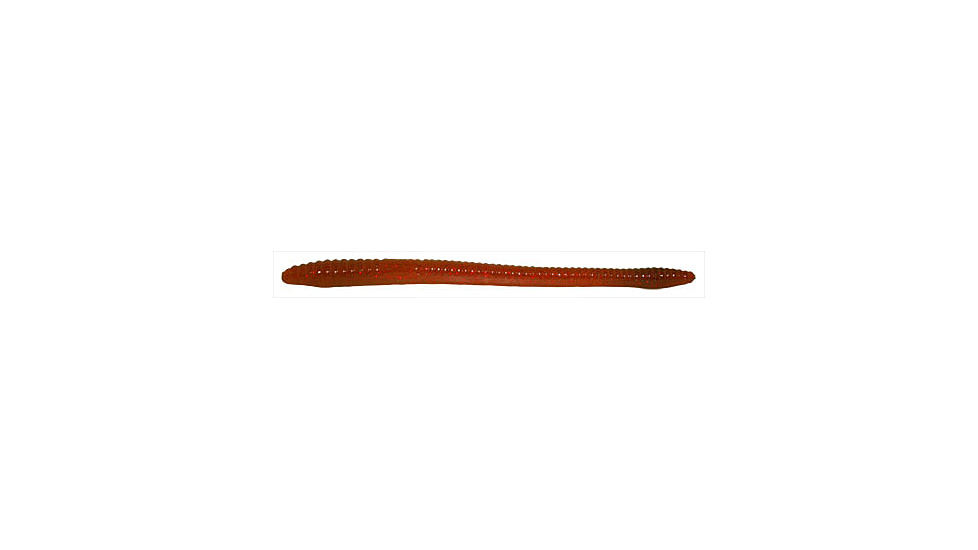 Zoom Finesse Worm, 20 Pack, 4.5in, Motoroil Red, 004273X