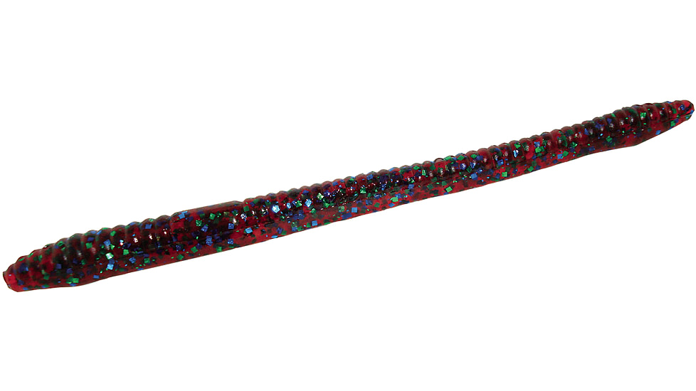 Zoom Finesse Worm, 20 Pack, 4.5in, Plum Apple, 004113X