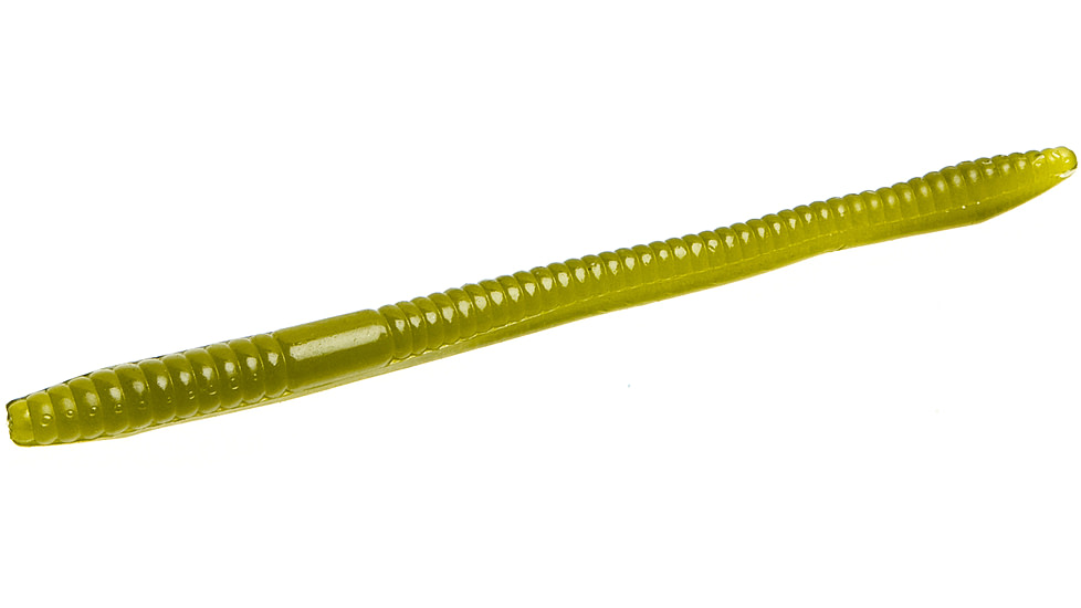 Zoom Finesse Worm, 20 Pack, 4.5in, Seedless Watermelon, 004114X