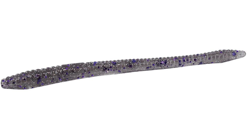 Zoom Finesse Worm, 20 Pack, 4.5in, Smokin Purple, 004310X