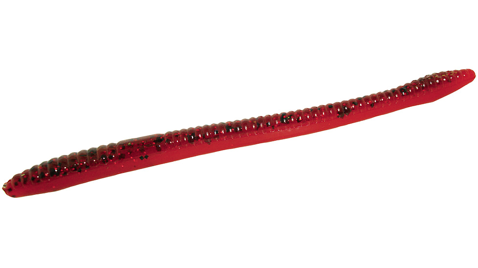Zoom Finesse Worm, 20 Pack, 4.5in, Watermelon Red Tomato, 004250X