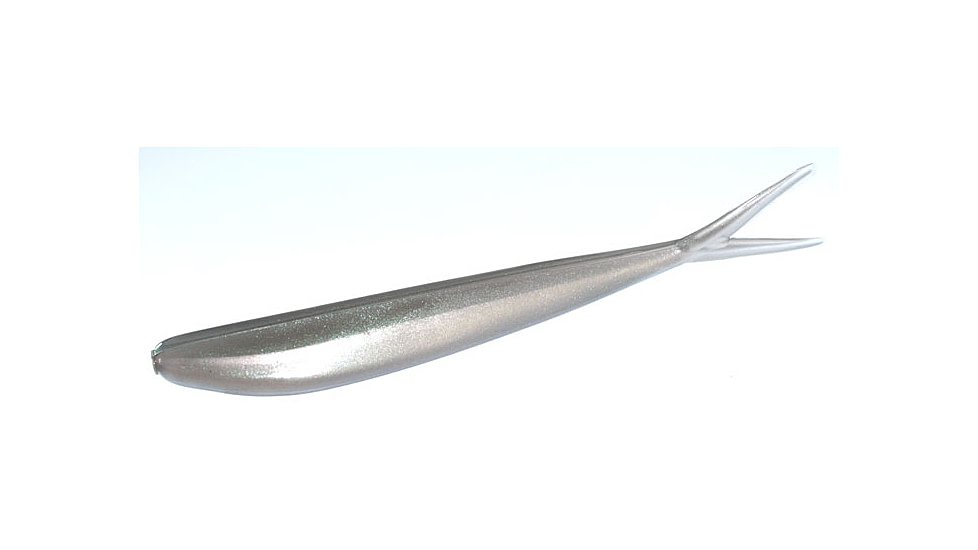 Zoom Fluke Baitfish Imitator, 10 Pack, 4in, Green Albino, 015238X