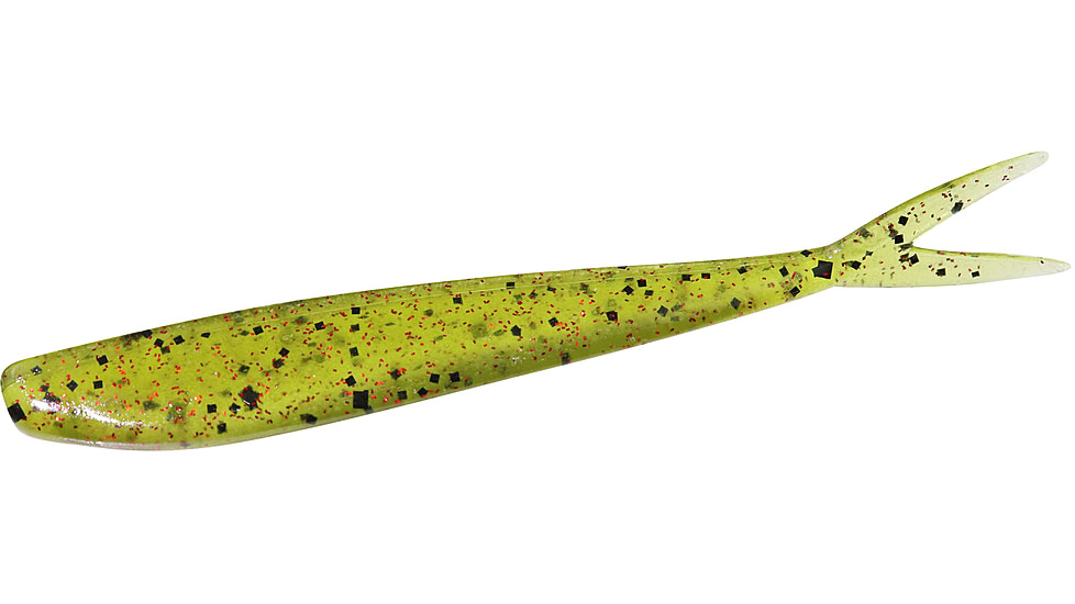 Zoom Fluke Baitfish Imitator, 10 Pack, 4in, Watermelon Red, 015054X