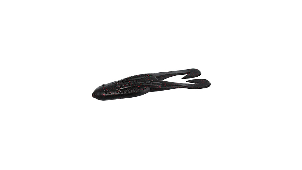 Zoom Horny Topwater Toad, 5 Pack, 4.25in, Black Red Glitter, 083001X