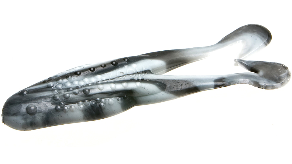 Zoom Horny Topwater Toad, 5 Pack, 4.25in, Black-White Swirl, 083246X