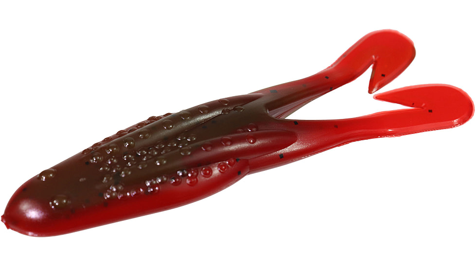 Zoom Horny Topwater Toad, 5 Pack, 4.25in, Green Pumpkin Tomato, 083338X