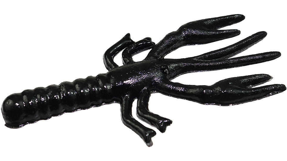 Zoom Lil Critter Craw, 12 Pack, 3in, Black, 014038X