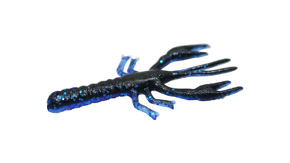Zoom Lil Critter Craw, 12 Pack, 3in, Black Sapphire, 014100X