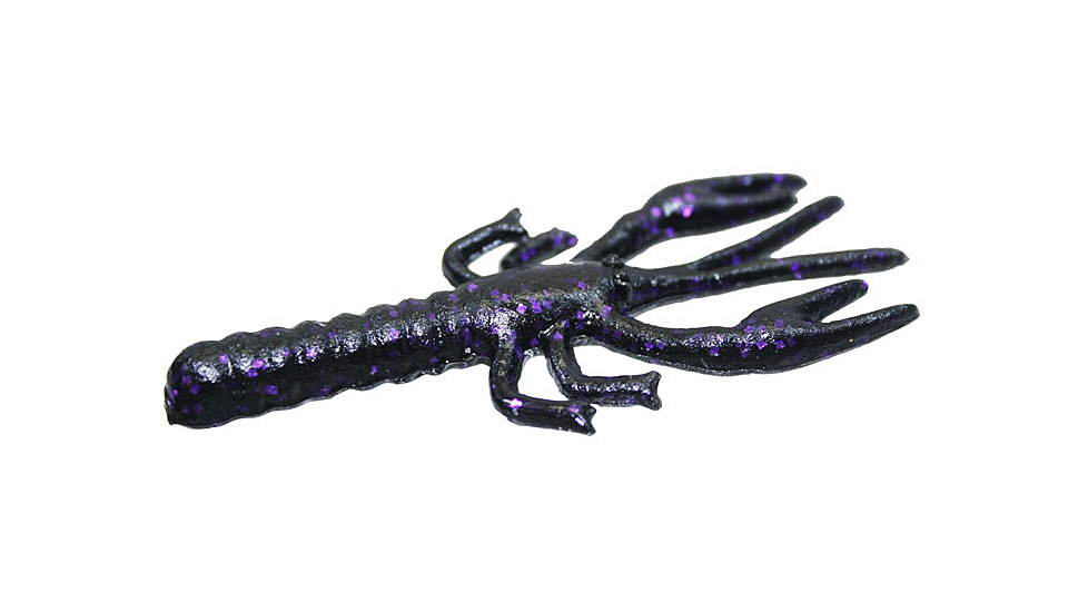 Zoom Lil Critter Craw, 12 Pack, 3in, Blackberry, 014229X